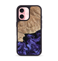 iPhone 16 Wood Phone Case - Fannie (Purple, 808482)