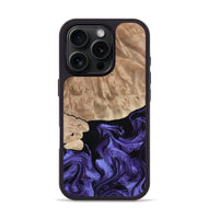iPhone 16 Pro Wood Phone Case - Fannie (Purple, 808482)
