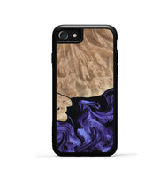 iPhone SE Wood Phone Case - Fannie (Purple, 808482)