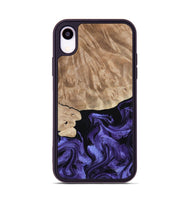 iPhone Xr Wood Phone Case - Fannie (Purple, 808482)