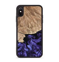 iPhone Xs Max Wood Phone Case - Fannie (Purple, 808482)