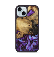 iPhone 15 Wood Phone Case - Maia (Purple, 808483)