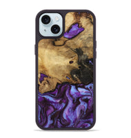 iPhone 15 Plus Wood Phone Case - Maia (Purple, 808483)