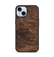 iPhone 15 Wood Phone Case - Chelsie (Wood Burl, 808493)