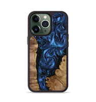 iPhone 13 Pro Wood Phone Case - Lucero (Blue, 808496)