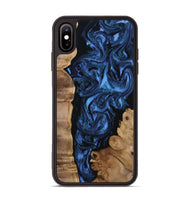 iPhone Xs Max Wood Phone Case - Lucero (Blue, 808496)
