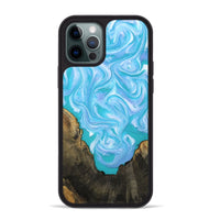 iPhone 12 Pro Max Wood Phone Case - Nell (Blue, 808497)