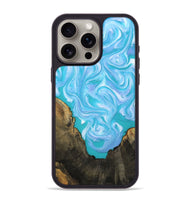 iPhone 15 Pro Max Wood Phone Case - Nell (Blue, 808497)