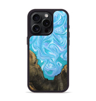 iPhone 15 Pro Wood Phone Case - Nell (Blue, 808497)