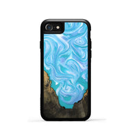 iPhone SE Wood Phone Case - Nell (Blue, 808497)