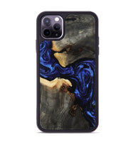 iPhone 11 Pro Max Wood Phone Case - Evander (Blue, 808498)