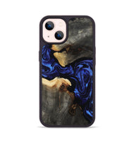 iPhone 14 Wood Phone Case - Evander (Blue, 808498)