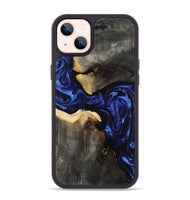 iPhone 14 Plus Wood Phone Case - Evander (Blue, 808498)