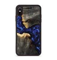iPhone Xs Max Wood Phone Case - Evander (Blue, 808498)