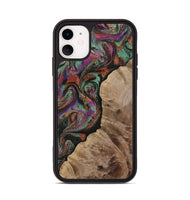 iPhone 11 Wood Phone Case - Arminta (Green, 808501)