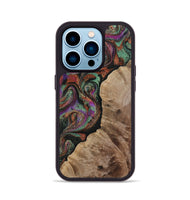 iPhone 14 Pro Wood Phone Case - Arminta (Green, 808501)