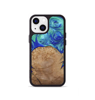 iPhone 13 mini Wood Phone Case - Mettie (Blue, 808502)