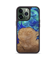 iPhone 13 Pro Wood Phone Case - Mettie (Blue, 808502)