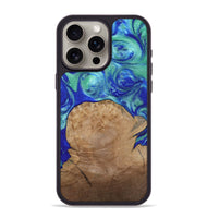 iPhone 15 Pro Max Wood Phone Case - Mettie (Blue, 808502)