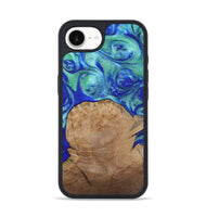 iPhone 16e Wood Phone Case - Mettie (Blue, 808502)