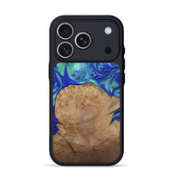 iPhone 17 Pro Wood Phone Case - Mettie (Blue, 808502)