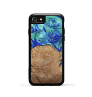 iPhone SE Wood Phone Case - Mettie (Blue, 808502)