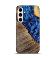 Galaxy S25 Wood Live Edge Phone Case - Mariam (Purple, 808586)