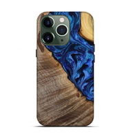 iPhone 13 Pro Wood Live Edge Phone Case - Mariam (Purple, 808586)