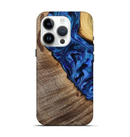 iPhone 15 Pro Wood Live Edge Phone Case - Mariam (Purple, 808586)