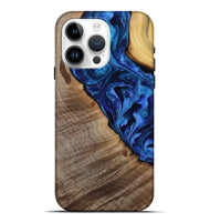 iPhone 15 Pro Max Wood Live Edge Phone Case - Mariam (Purple, 808586)