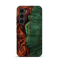 Galaxy S23 Wood Live Edge Phone Case - Della (Red, 808633)