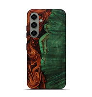 Galaxy S24 Wood Live Edge Phone Case - Della (Red, 808633)