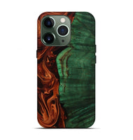 iPhone 13 Pro Wood Live Edge Phone Case - Della (Red, 808633)