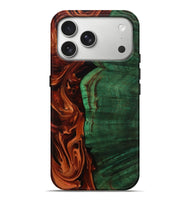 iPhone 17 Pro Max Wood Live Edge Phone Case - Della (Red, 808633)