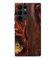 Galaxy S22 Ultra Wood Live Edge Phone Case - Elyssa (Red, 808648)