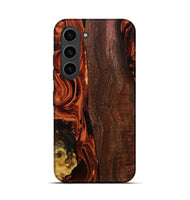Galaxy S23 Wood Live Edge Phone Case - Elyssa (Red, 808648)