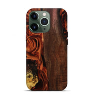 iPhone 13 Pro Wood Live Edge Phone Case - Elyssa (Red, 808648)