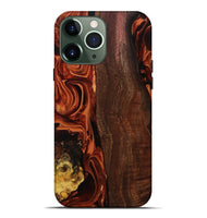 iPhone 13 Pro Max Wood Live Edge Phone Case - Elyssa (Red, 808648)