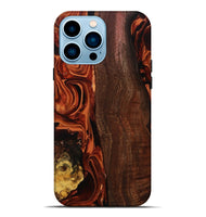 iPhone 14 Pro Max Wood Live Edge Phone Case - Elyssa (Red, 808648)