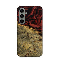 Galaxy S24 Wood Live Edge Phone Case - Shelbi (Red, 808656)
