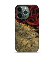 iPhone 13 Pro Wood Live Edge Phone Case - Shelbi (Red, 808656)