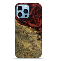 iPhone 14 Pro Max Wood Live Edge Phone Case - Shelbi (Red, 808656)