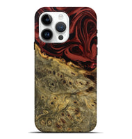 iPhone 15 Pro Max Wood Live Edge Phone Case - Shelbi (Red, 808656)