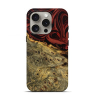 iPhone 16 Pro Wood Live Edge Phone Case - Shelbi (Red, 808656)