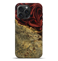 iPhone 16 Pro Max Wood Live Edge Phone Case - Shelbi (Red, 808656)