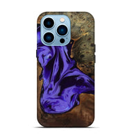 iPhone 14 Pro Wood Live Edge Phone Case - Adell (Purple, 808660)
