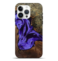 iPhone 15 Pro Max Wood Live Edge Phone Case - Adell (Purple, 808660)