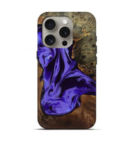 iPhone 16 Pro Wood Live Edge Phone Case - Adell (Purple, 808660)