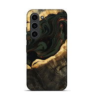 Galaxy S23 Wood Live Edge Phone Case - Lessie (Green, 808661)