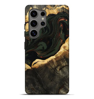 Galaxy S25 Ultra Wood Live Edge Phone Case - Lessie (Green, 808661)